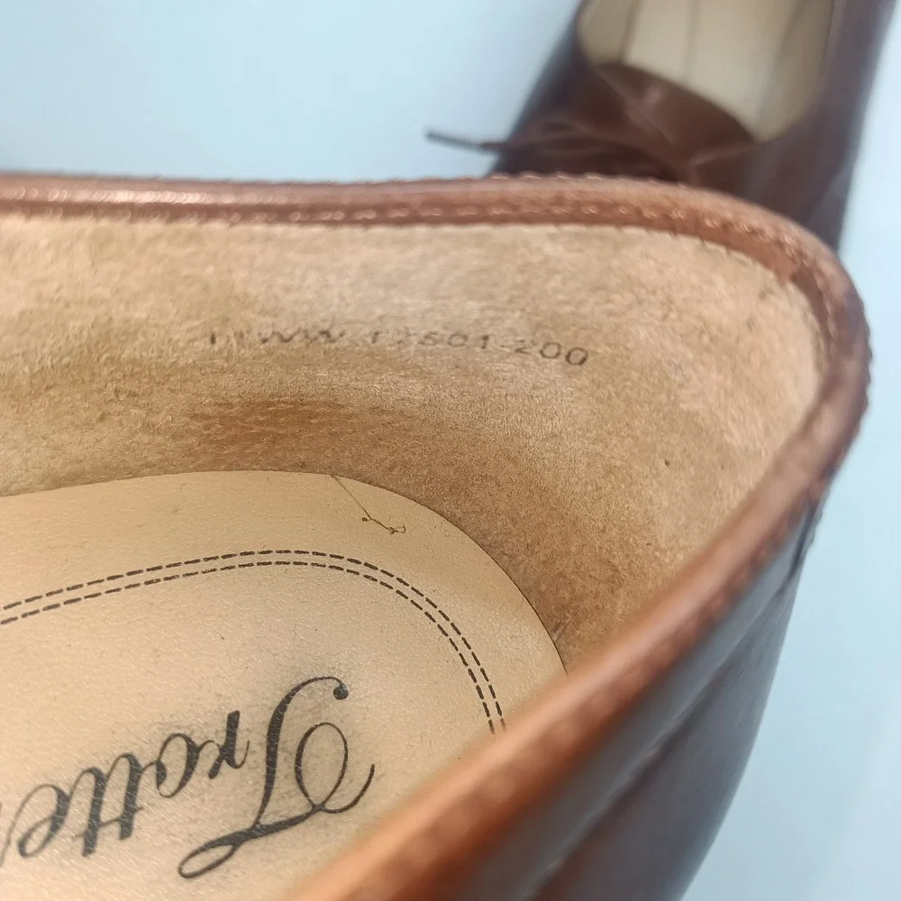 Trotter's‎ Men's Size 7 Brown Herringbone Oxford Loafers